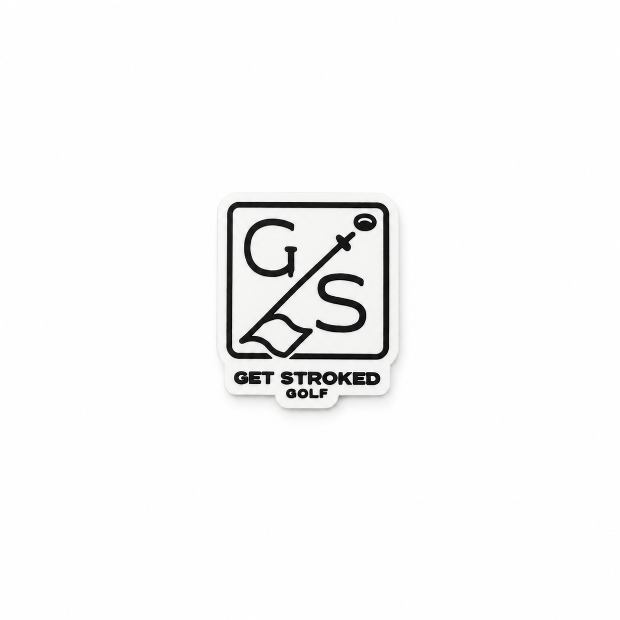 Get Stroked Golf Icon Sticker
