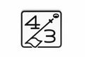 4/3 Sticker