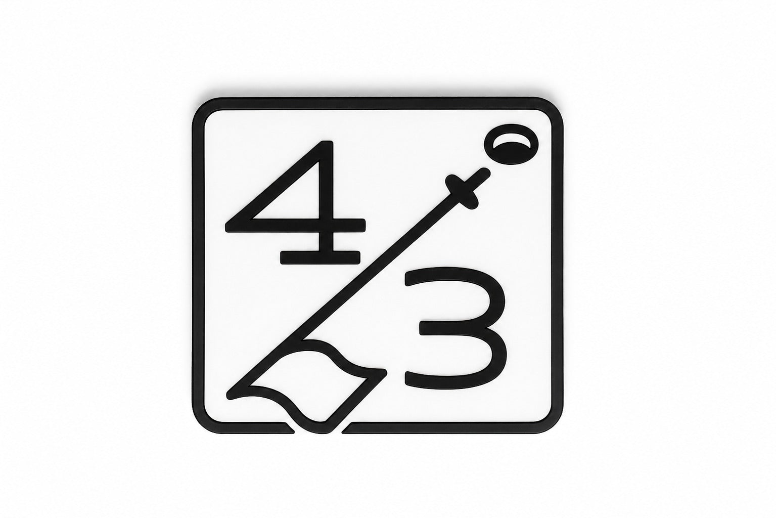 4/3 Sticker